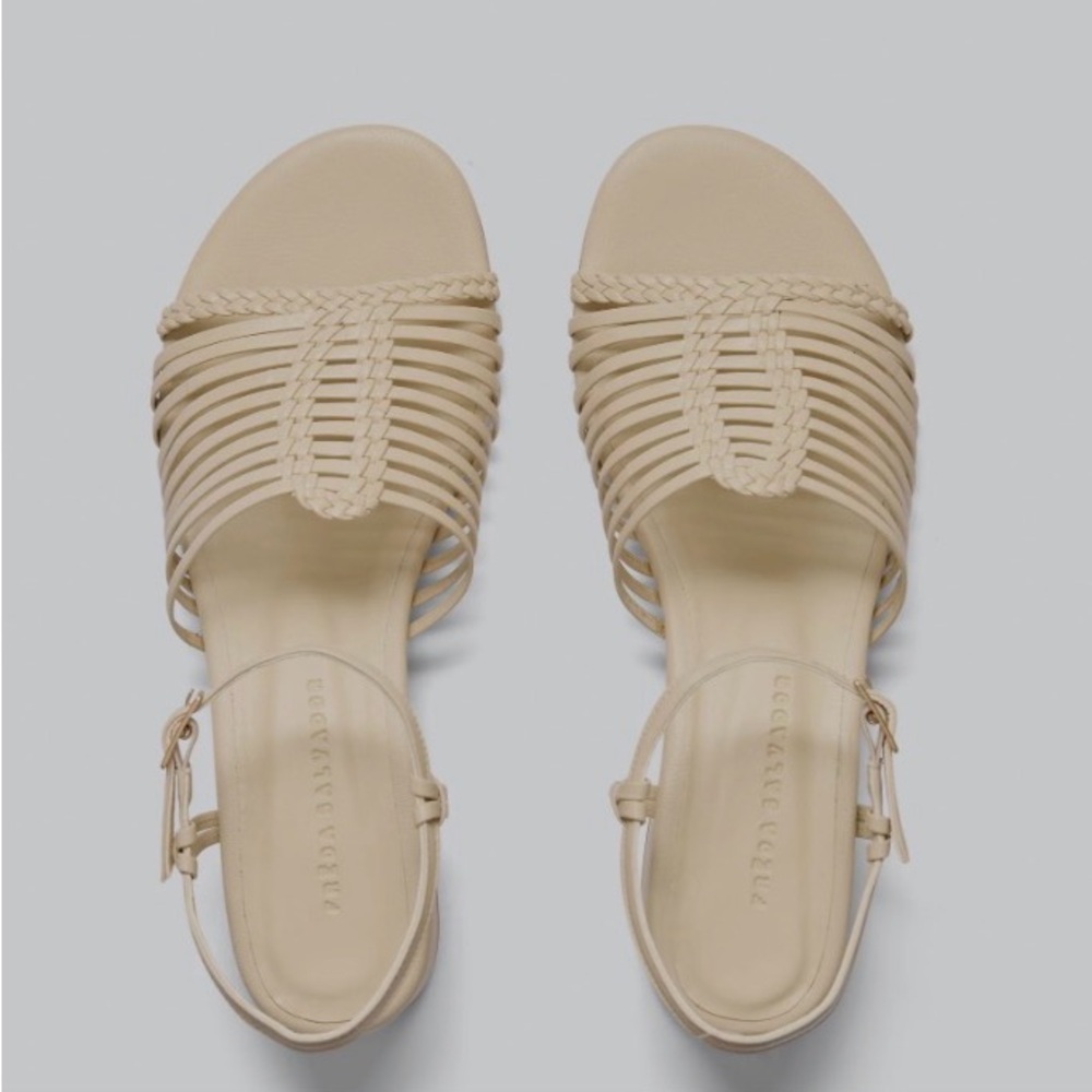 Freda Salvador Cream Braided Sandals